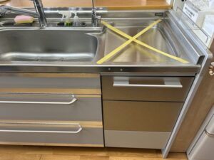 長野キッチン取付け隊　トップオープン食洗機の工事　施工後